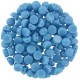 Czech 2-hole Cabochon beads 6mm Turquoise